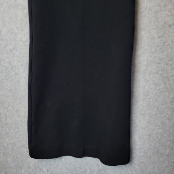 ELLE Black Mid Rise Bootcut Rayon Nylon Active Ponte Pants Women's 8 Stretch - Picture 5 of 11